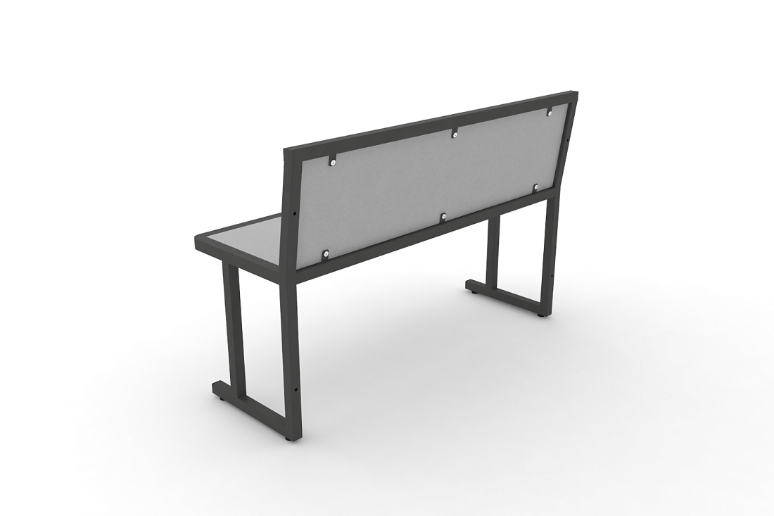 Скамья учебная двухместная DESK DK-1100L Серый / Антрацит Металл  стоимость