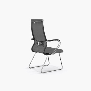 Конференс-кресло Sit 10 B2-119K - UMF(X1) /Kb02/Wh00/K3cL(F55) (Светло-серый) фото