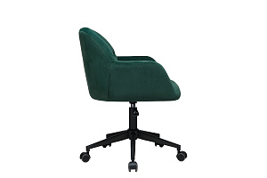 Кресло ECO-CHAIR EDMON 9-178 Тёмно-зелёный велюр фото