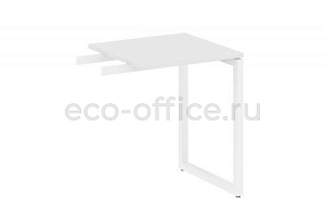 Приставной элемент на О-образном м/к METAL SYSTEM QUATTRO 4x4 40БО.ПР-1 Белый / Белый металл фото