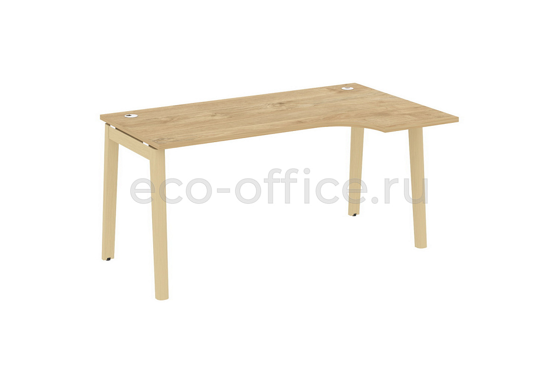 Стол эргономичный правый ONIX WOOD OW.SA-1 (R) Тиквуд Светлый / Дуб Светлый  стоимость