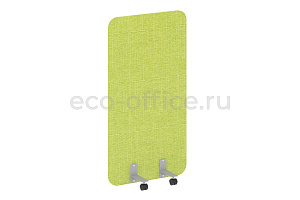 Перегородка на металлических опорах, на роликах R-LINE SOFT AP.R-80-150 Рогожка Romeo 01 / Серый металл фото