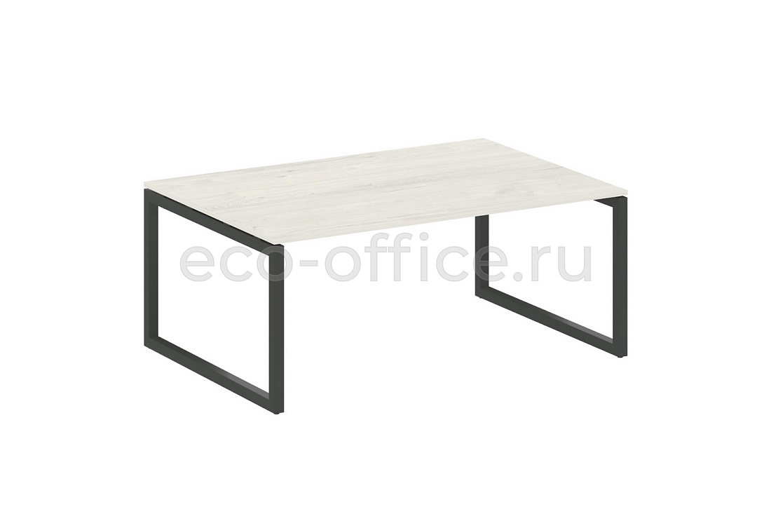 Стол переговорный (1 столешница) METAL SYSTEM QUATTRO 5x5 50БО.ПРГ-1.5 Дуб Наварра / Антрацит металл   стоимость