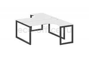 Рабочая станция криволинейная METAL SYSTEM QUATTRO 5x5 50БО.РАС-СА-2.4 Белый / Антрацит металл фото