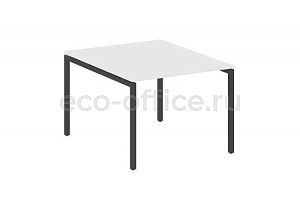 Стол переговорный (1 столешница) METAL SYSTEM QUATTRO 4x4 40БП.ПРГ-1.1 Белый / Антрацит металл фото