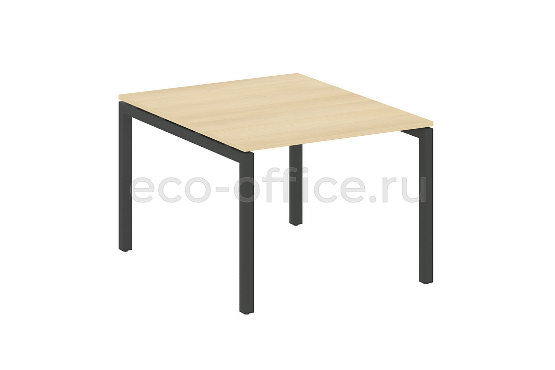 Стол переговорный (1 столешница) METAL SYSTEM QUATTRO 5x5 50БП.ПРГ-1.1 Акация Лорка / Антрацит металл купить в Москве
