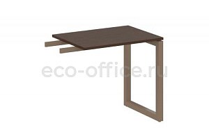 Приставной элемент на О-образном м/к METAL SYSTEM QUATTRO 5x5 50БО.ПР-2 Венге Цаво / Мокко металл фото