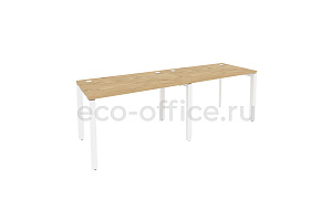 Рабочая станция на П-образном м/к ONIX O.MP-RS-2.2.7 Тиквуд Светлый / Белый металл фото