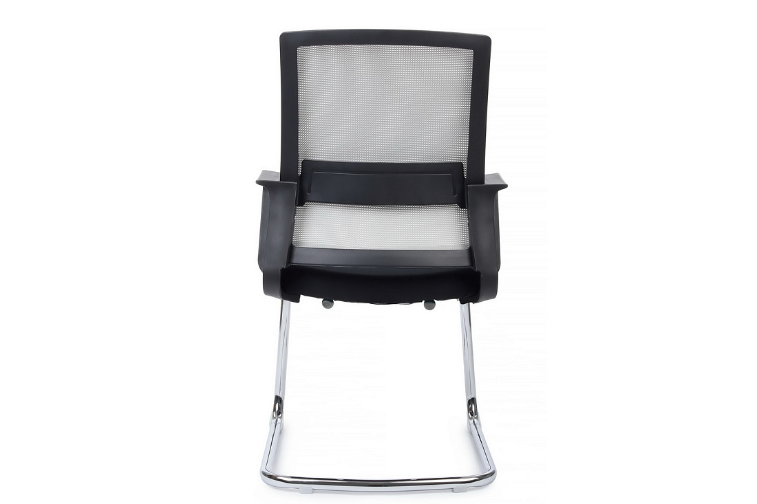 конференц-кресло rv chair mint m1029cbe серая сетка / чёрная ткань фото