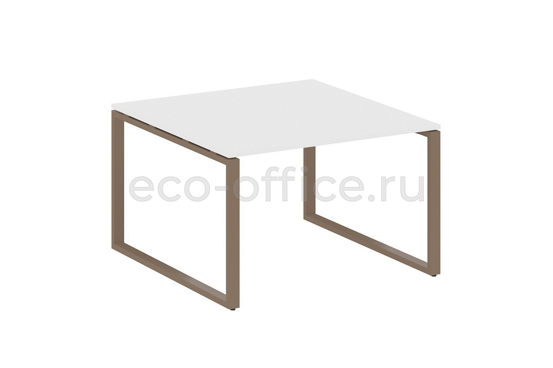 Стол переговорный (1 столешница) METAL SYSTEM STYLE БО.ПРГ-1.2 Белый / Мокко металл  стоимость
