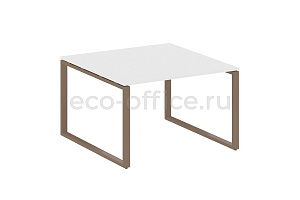 Стол переговорный (1 столешница) METAL SYSTEM STYLE БО.ПРГ-1.2 Белый / Мокко металл фото