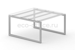 Металлокаркас на O-образных опорах 50x50 для рабочей станции 1000*1475 Серый металл фото