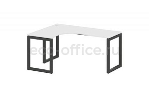 Стол криволинейный левый METAL SYSTEM QUATTRO 5x5 50БО.СА-4 Л Белый / Антрацит металл фото