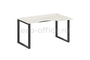 Стол криволинейный правый METAL SYSTEM STYLE БО.СА-2 (R) Дуб Наварра / Антрацит металл фото