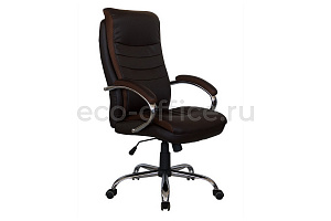 Кресло руководителя RV Chair HOOP 9131 Коричневая экокожа фото