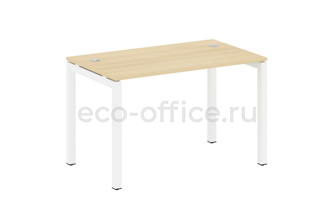 Стол письменный METAL SYSTEM QUATTRO 5x5 50БП.СП-2 Акация Лорка / Белый металл купить в Москве