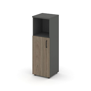 Шкаф средний узкий STYLE PROJECT SN.STU-201(L) Антрацит/Вяз Благородный/Черный Ручки фото