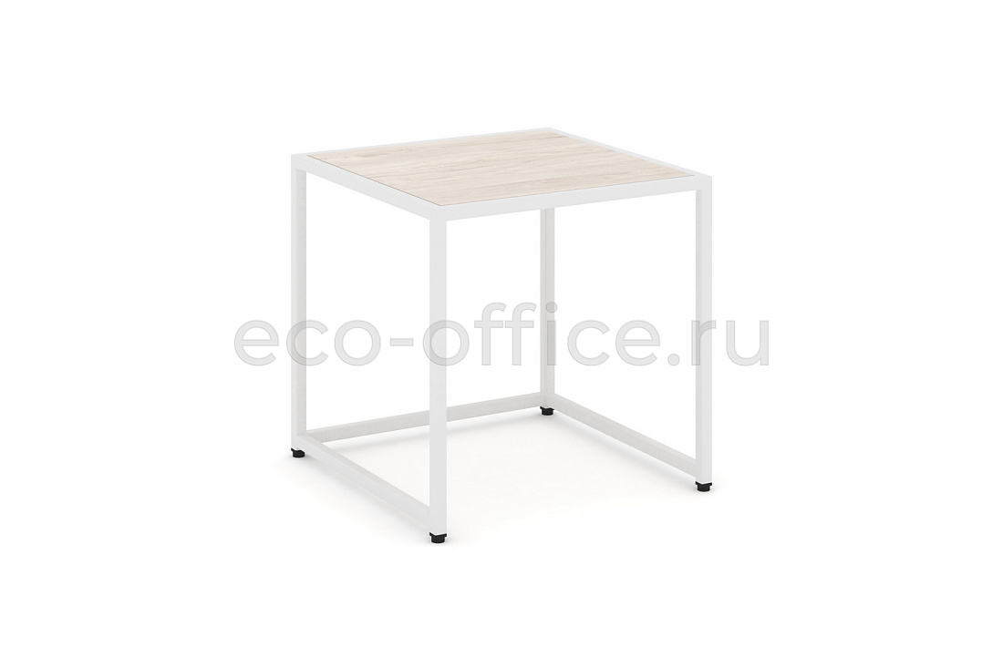 Стол журнальный LOFT VR.L-SJK-50 Денвер Светлый / Белый металл купить в Москве