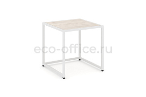 Стол журнальный LOFT VR.L-SJK-50 Денвер Светлый / Белый металл фото
