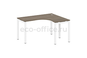 Стол криволинейный правый METAL SYSTEM QUATTRO 5x5 50БП.СА-3 Пр Вяз Благородный / Белый металл фото