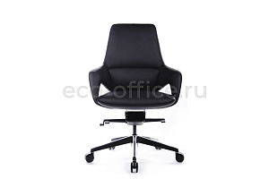 Кресло руководителя RV Design AURA-M FK005-B Чёрная кожа фото