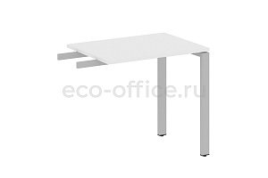Приставной элемент на П-образном м/к METAL SYSTEM STYLE БП.ПР-2 Белый / Серый металл фото