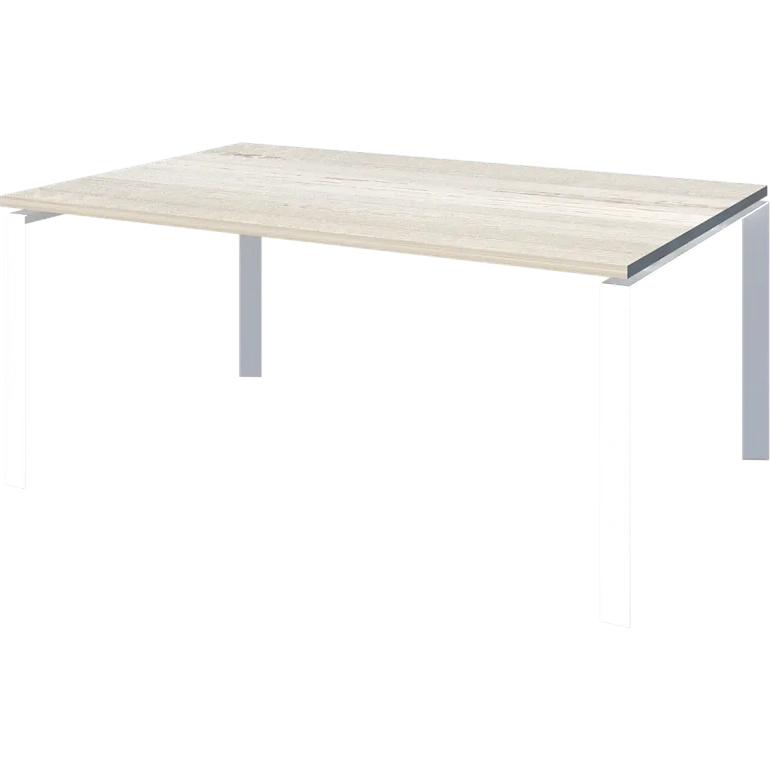 стол переговорный на металлокаркасе protech нтмп.п-180.11 сосна винтер/белый фото