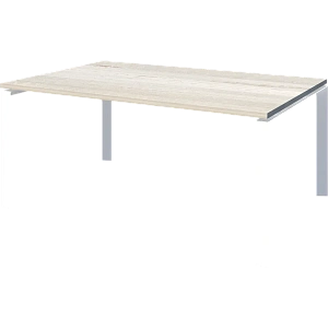 Стол переговорный на металлокаркасе Protech НТМП.П-120.11 Сосна винтер/Белый фото