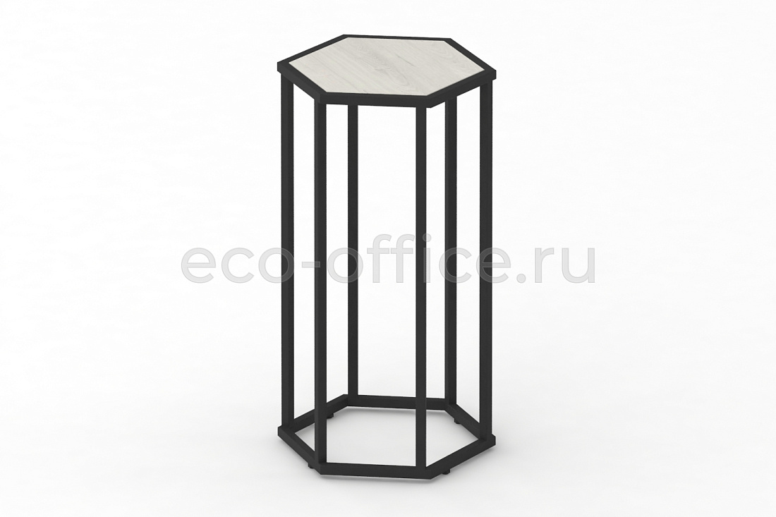 Стол журнальный HEX-800 Дуб Наварра / Чёрный металл  стоимость