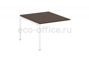 Проходной наборный элемент переговорного стола METAL SYSTEM QUATTRO 4x4 40БП.ППРГ-1 Венге Цаво / Белый металл фото