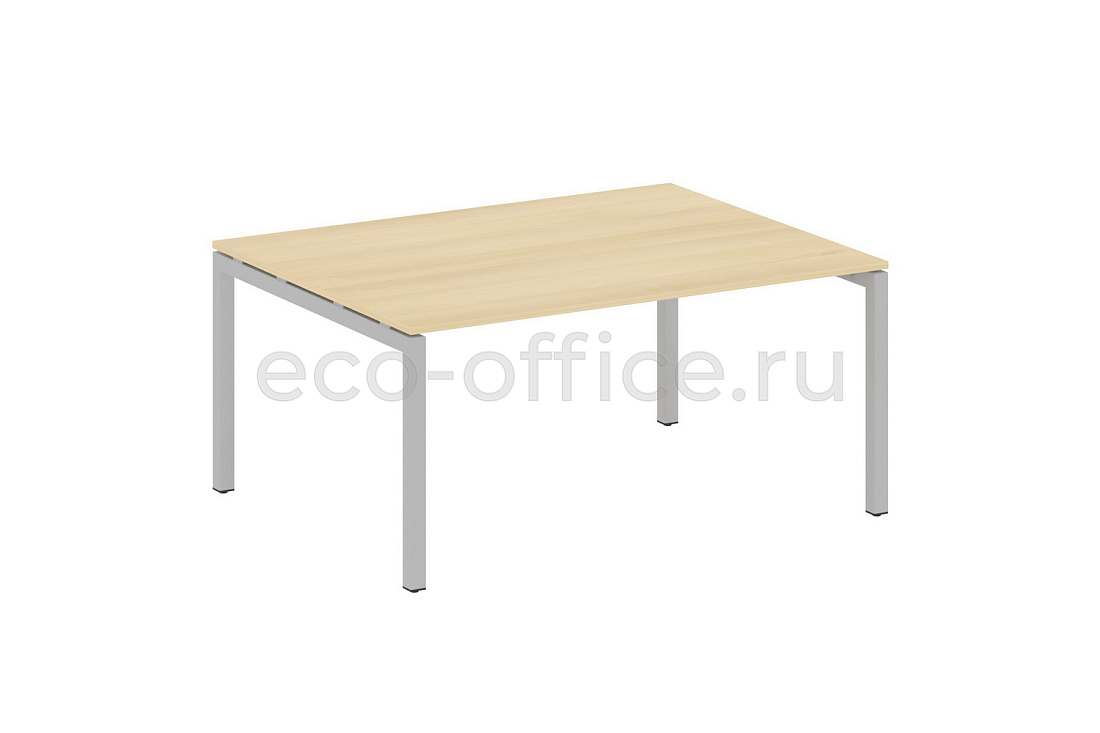 Стол переговорный (1 столешница) METAL SYSTEM QUATTRO 5x5 50БП.ПРГ-1.4 Акация Лорка / Серый металл  стоимость