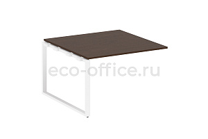 Проходной наборный элемент переговорного стола METAL SYSTEM STYLE БО.ППРГ-2 Венге Цаво / Белый металл фото