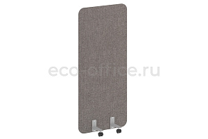 Перегородка на металлических опорах, на роликах R-LINE SOFT AP.R-80-180 Рогожка Romeo 01 / Серый металл фото