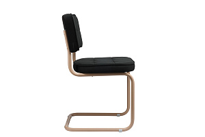 Конференц-кресло ECO-CHAIR COLOMBO Comfort CLM-05 Черный велюр / Капучино металл фото
