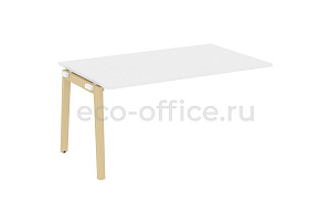 Проходной наборный элемент переговорного стола ONIX WOOD OW.NPRG-4 Белый Бриллиант / Дуб Светлый фото