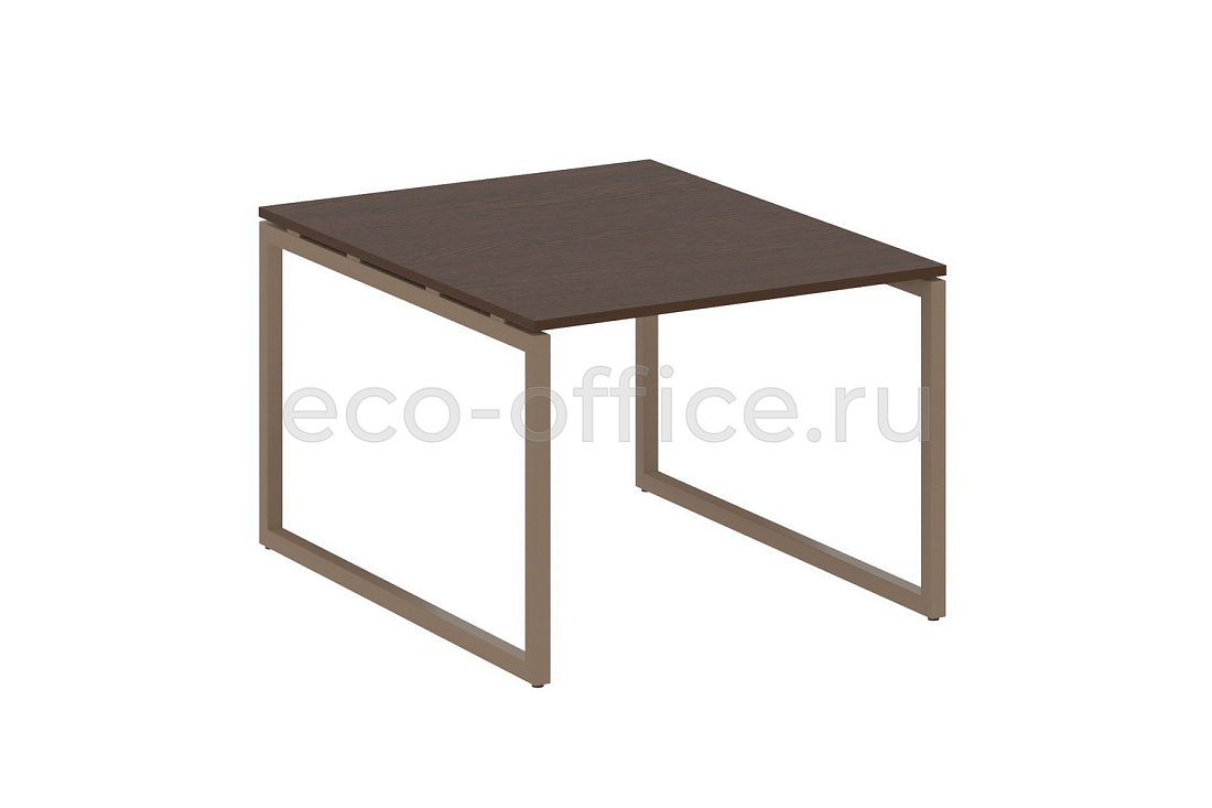 Стол переговорный (1 столешница) METAL SYSTEM QUATTRO 4x4 40БО.ПРГ-1.1 Венге Цаво / Мокко металл  стоимость
