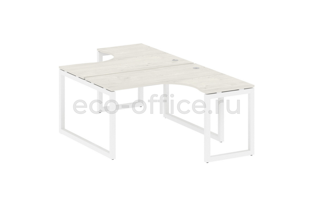 Рабочая станция криволинейная METAL SYSTEM QUATTRO 5x5 50БО.РАС-СА-2.3 Дуб Наварра / Белый металл  стоимость