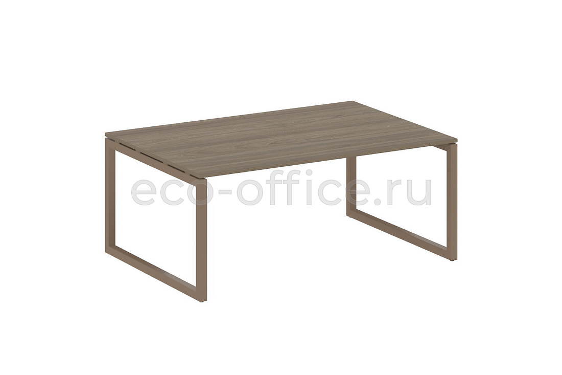Стол переговорный (1 столешница) METAL SYSTEM QUATTRO 5x5 50БО.ПРГ-1.5 Вяз Благородный / Мокко металл  стоимость