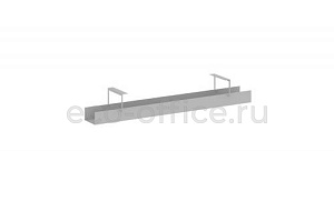 Кабель-канал узкий для стола L1000 METAL SYSTEM STYLE МК-0100 Серый металл фото