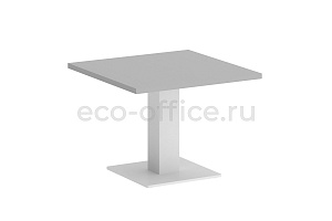 Стол журнальный квадратный VR.SP-5-60.2G Серый / Белый металл фото
