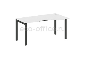 Стол криволинейный правый METAL SYSTEM QUATTRO 5x5 50БП.СА-1 Пр Белый / Антрацит металл фото