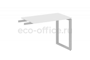 Приставной элемент на О-образном м/к METAL SYSTEM STYLE БО.ПР-3 Белый / Серый металл фото
