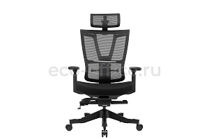 Кресло эргономичное ECO-CHAIR MS Mission Чёрный пластик / Чёрная сетка фото