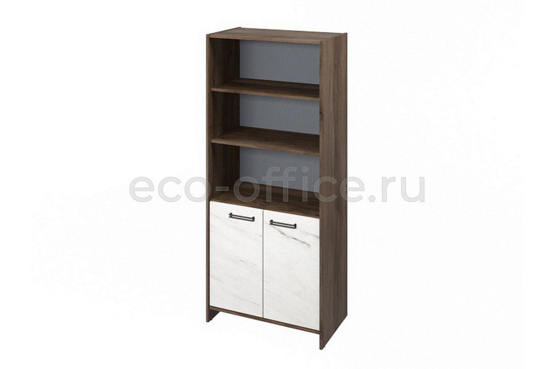 Шкаф для документов FESTUS  FB-672.G Орех Пацифик Табак / Мрамор Леванто белый  стоимость