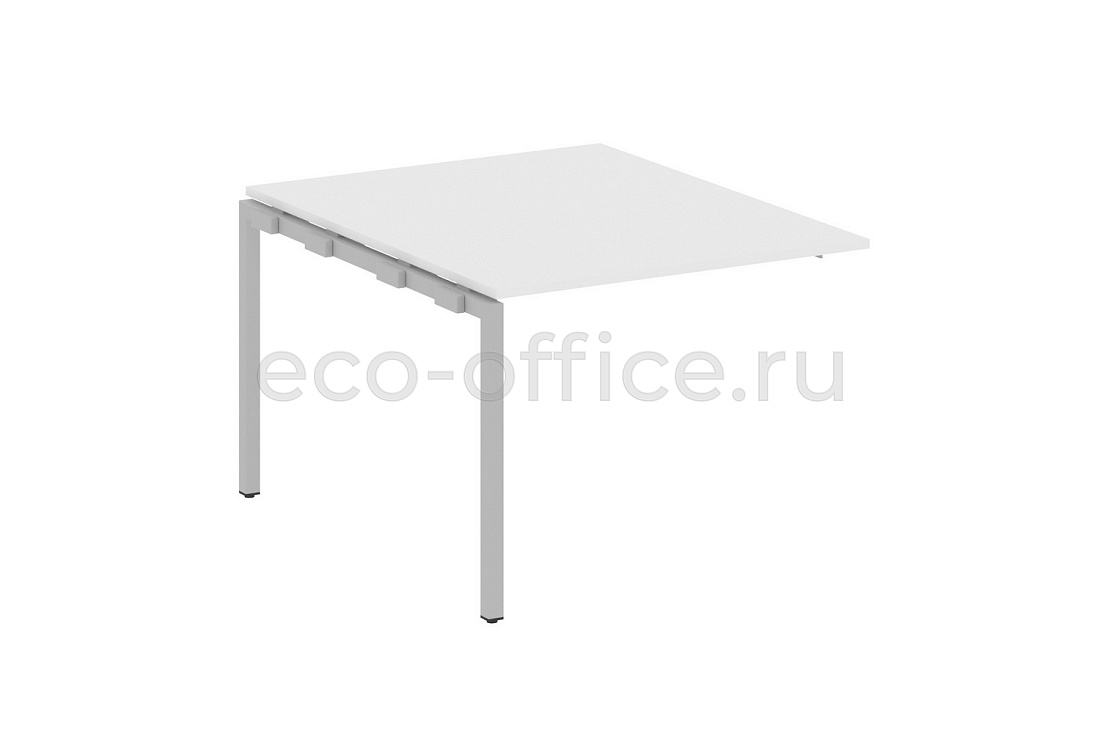 Проходной наборный элемент переговорного стола METAL SYSTEM QUATTRO 4x4 40БП.ППРГ-1 Белый / Серый металл  стоимость