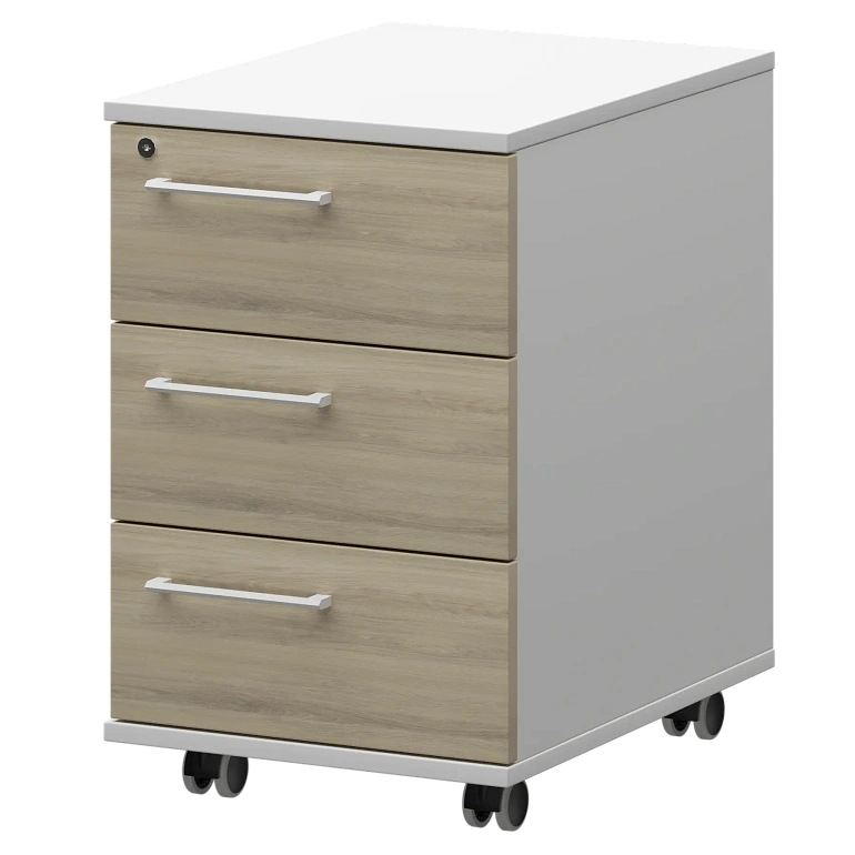 тумба мобильная/подвесная правая protech kzt-61r кронберг/белый фото