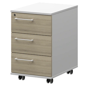 Тумба мобильная/подвесная правая Protech KZT-61R Кронберг/Белый фото