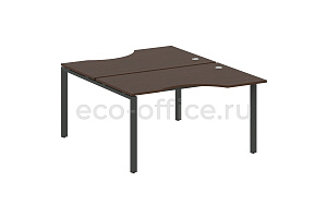Рабочая станция криволинейная METAL SYSTEM STYLE БП.РАС-СА-2.2 Венге Цаво / Антрацит металл фото