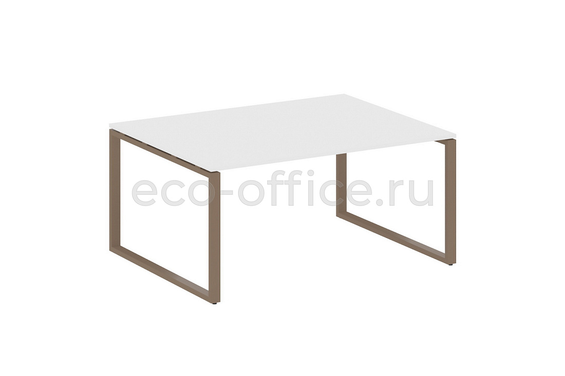 Стол переговорный (1 столешница) METAL SYSTEM STYLE БО.ПРГ-1.4 Белый / Мокко металл  стоимость
