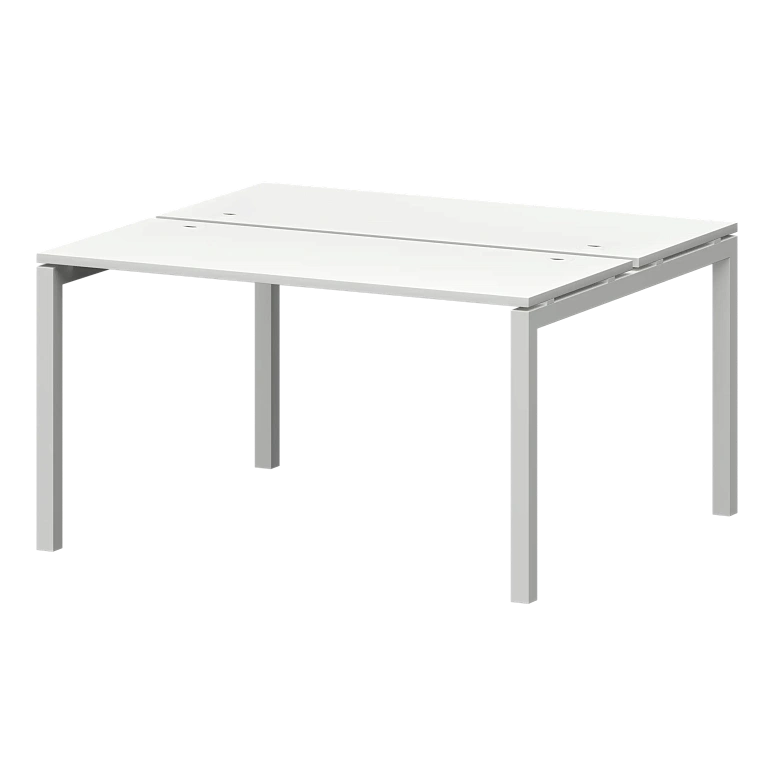 бенч двойной на металлокаркасе protech смс2-п-16к.120.пр50 белый/белый фото